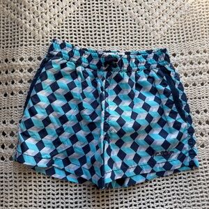 Jr. Swim Bathing Suit Trunks Shorts Blue Pattern Boys Toddler Size  4